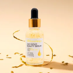 Private Label Skin Care Anti Aging Serum Whitening 30 Vitamin C 24K Gold Serum