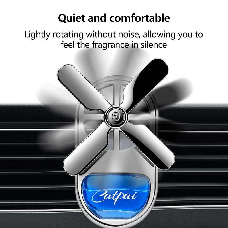 2021 Latest High Grade Essential Oil Vent Clip Aluminum Alloy Solid Car Air Freshener Car Air Scent Perfume Diffuser