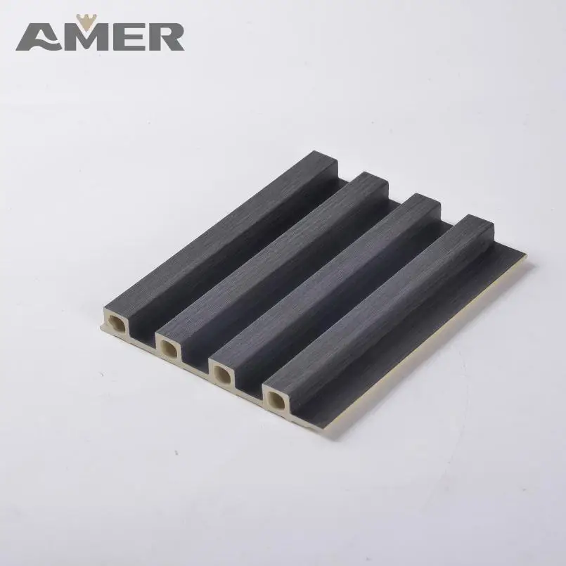 Amer perforated wpc indoor decorative luxury wall panels for bedroom for decoration for carbon crystal panel wall