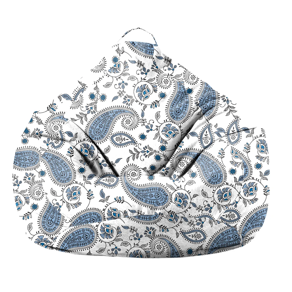 Factory Direct Hot Sale Model Waterdrop Stylish Pattern Outdoor Waterproof High Back Support Beanbag Chair Cover