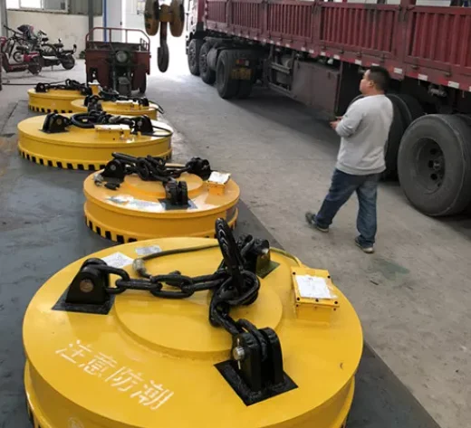 Crane Magnetic Chuck Electromagnetic Chuck Steel for Lifting Scrap Irons Strong  1 3 5 ton Lifter Industrial China Price