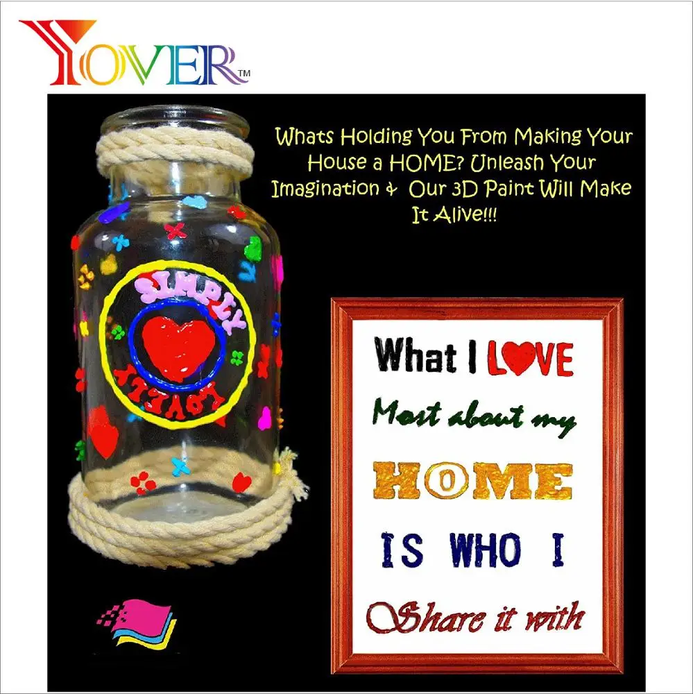 Premium Quality 24pcs 29ml 3D Fabric Paint Set