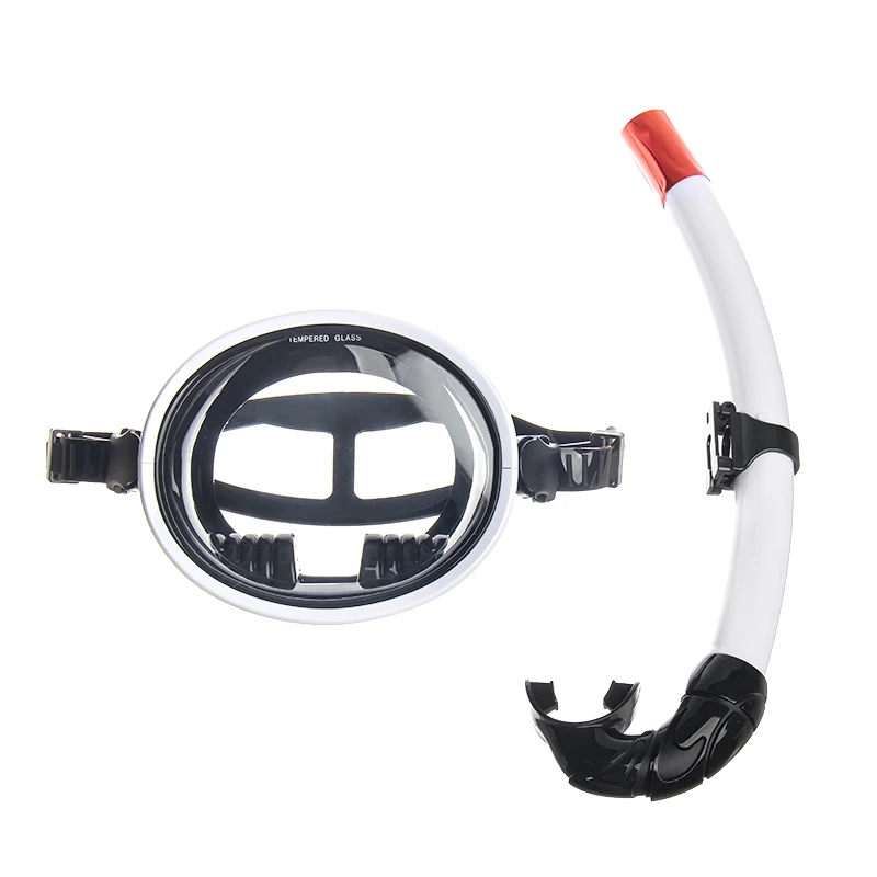 Wholesale Snorkel Set Uv Protect Diving Equipment Tempered Glass Diving Oxygen Mask Diving Mask