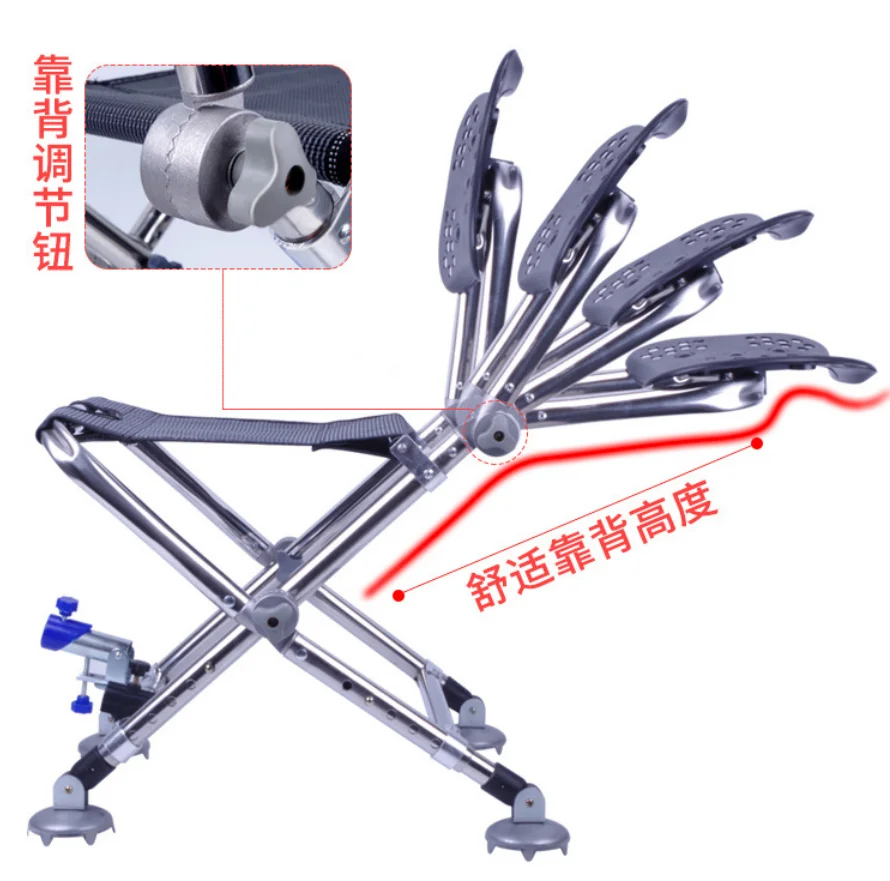 Multi-functional fishing chair foldable stong load-bearing camping fishing chair carp fishing chairs