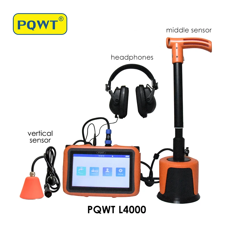 PQWT L4000 Outdoor and Residential Plumbing Tools Leakage Repair Underground Pipeline Water Leak Detector