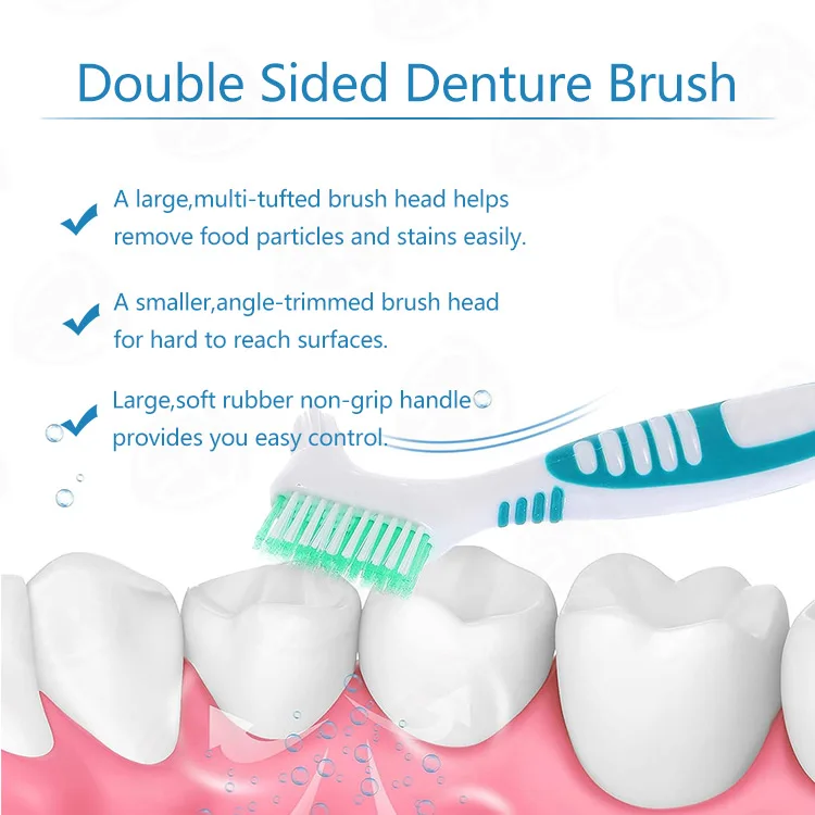 denture oral hygiene toothbrush denture brush denture cleaning