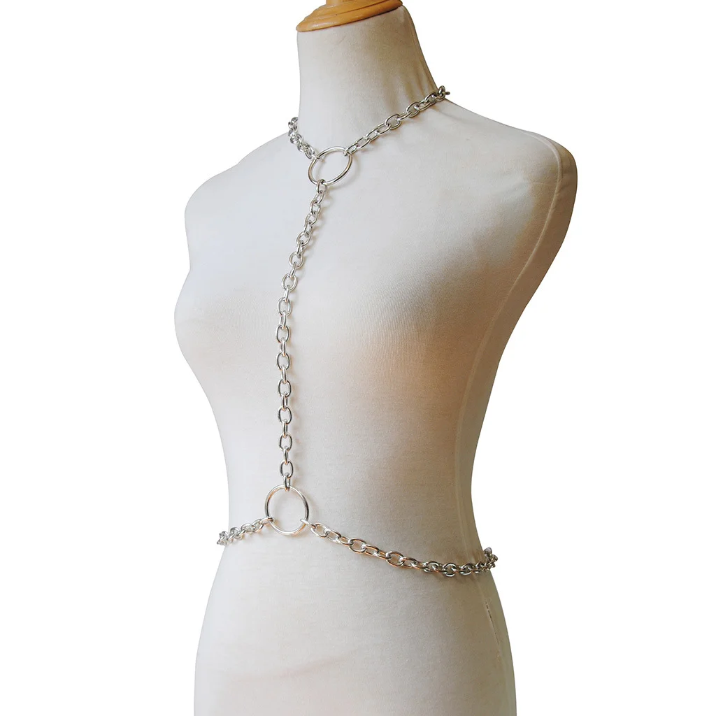 Body chain Jewelry harness Gothic body chain necklace for women sexy waist belly Belt festival girls Punk Fashion Accessories