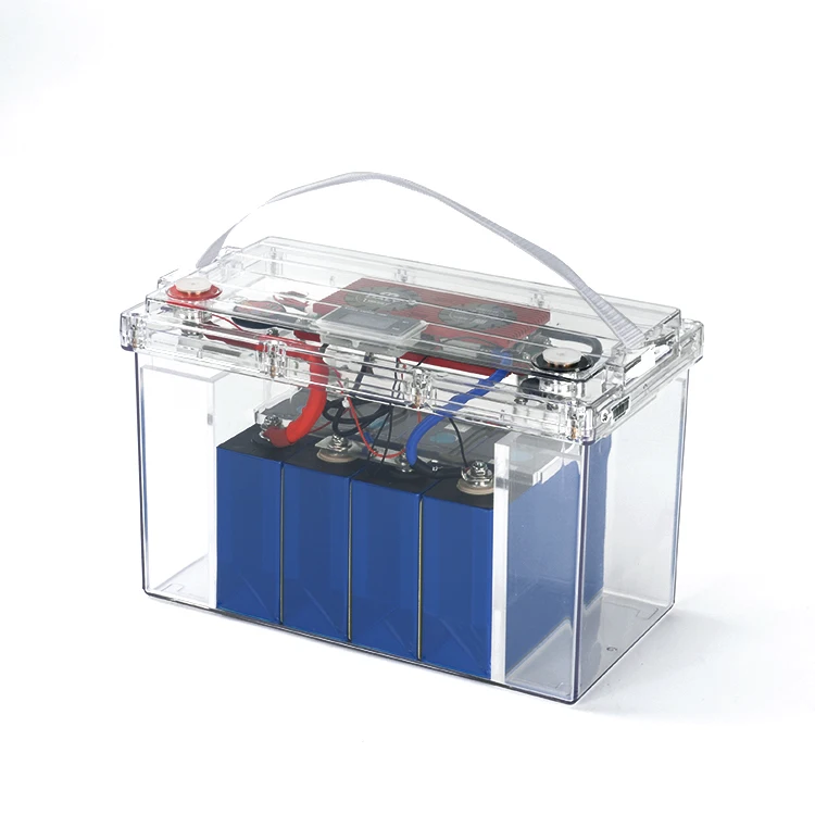 2024 New 12V 100Ah Transparent  Box Lifepo4 Prismatic Battery Cell Lithium ion Batteries Home Storage Battery Pack
