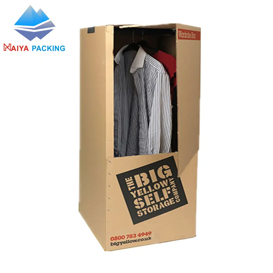 Fast Moving Boxes corrugated Cardboard storage big carton Wardrobes  box