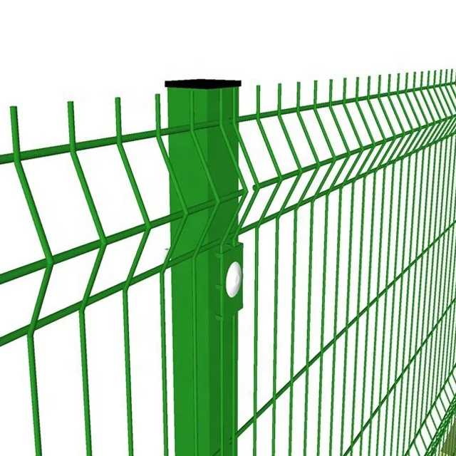 Wholesale outdoor green color 2.4m powder coated 3D curved fence