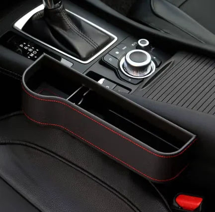 Car seam leather storage box Car seat slot storage bag leakproof car storage box