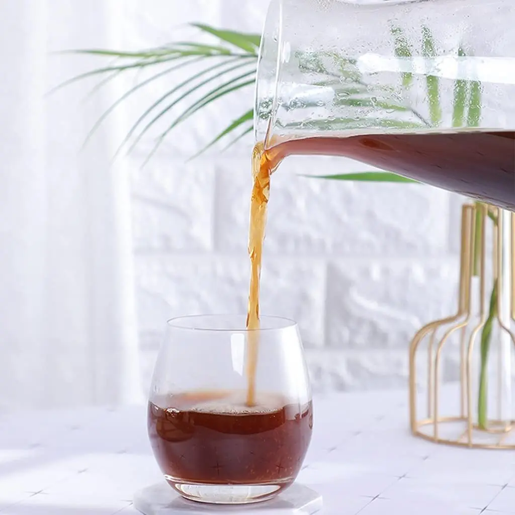 Coffee Machine Dripper Iced Cold Brew Maker Adjustable Water Flow 1L/33.8oz Stainless Steel Filter BorosilicateOther