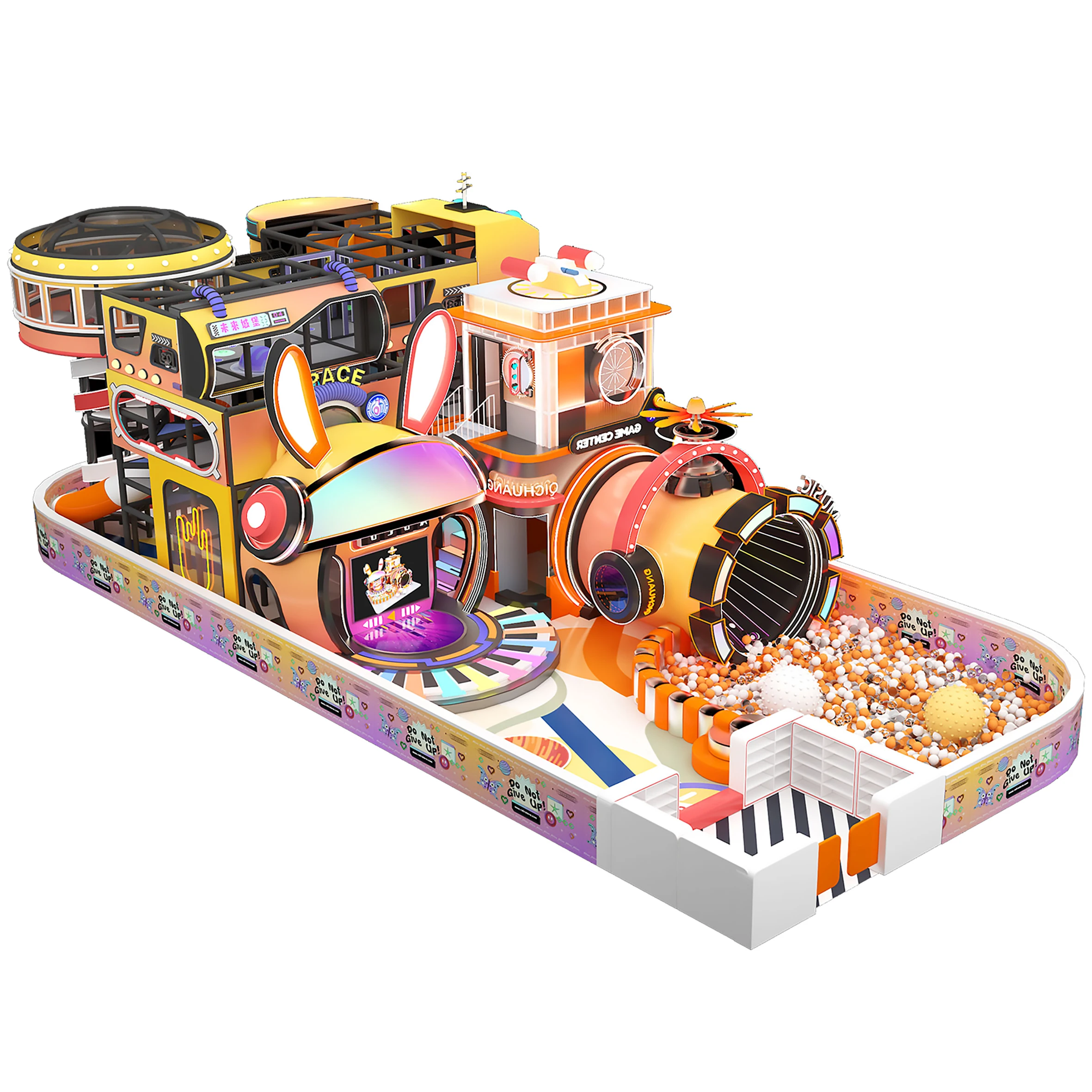 Customization Kindergarten Creche  Role Playhouse Indoor Playground Jungle Gym Soft Play Equipment Set Indoor Play Centre