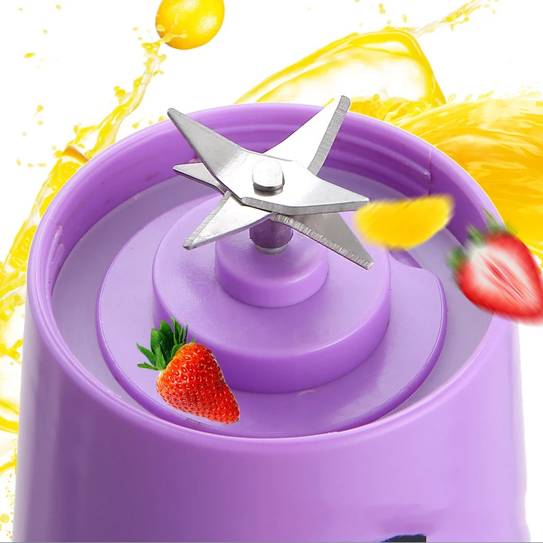 Home Kitchen Accessories Electric Mini USB 6 Blades Juicer Cup Machine Portable Fruit Kitchen Tools Bottle Juicer Blender