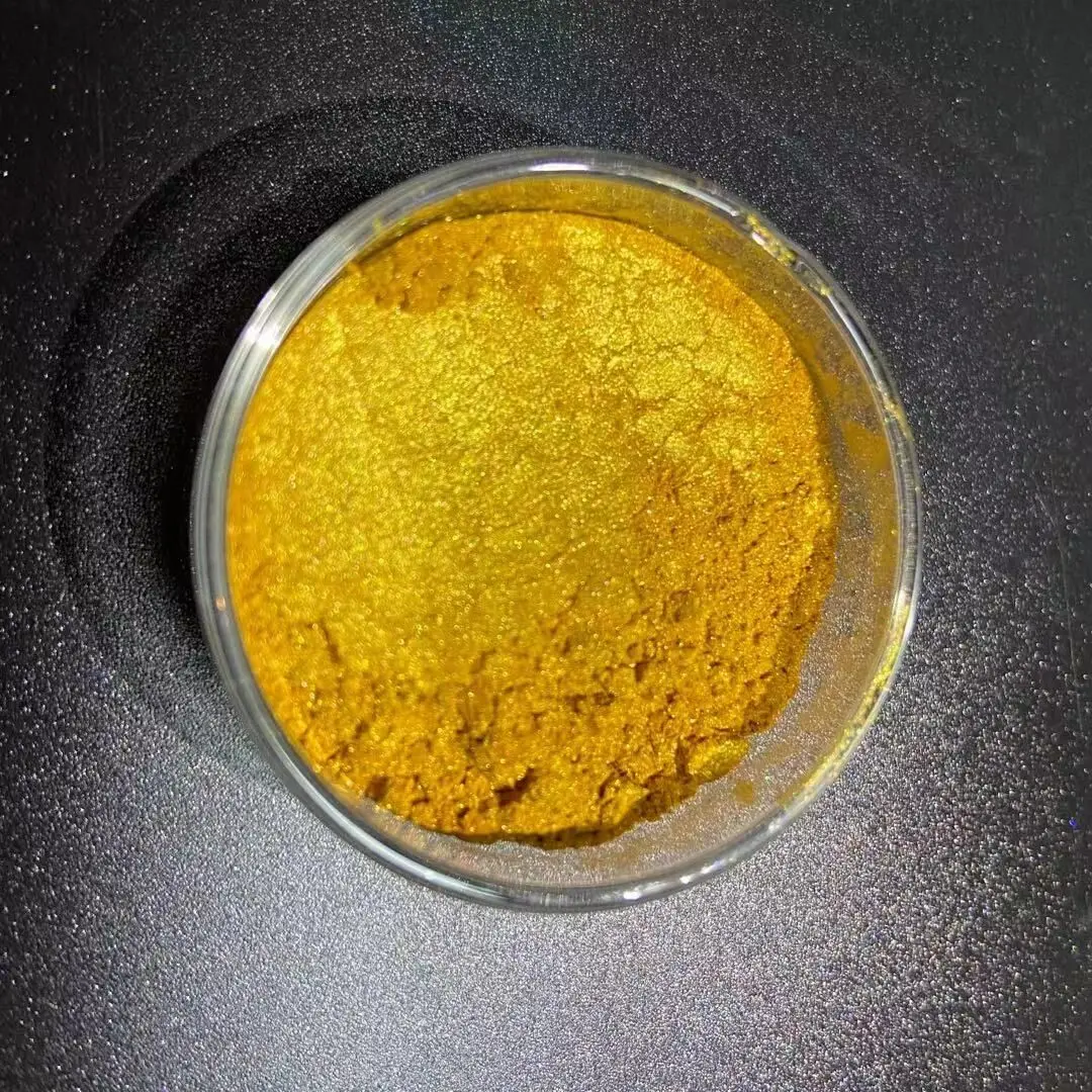 China supplier Super Sparkle Pearl Pigment- Solar Gold synthetic mica pearlescent pigment