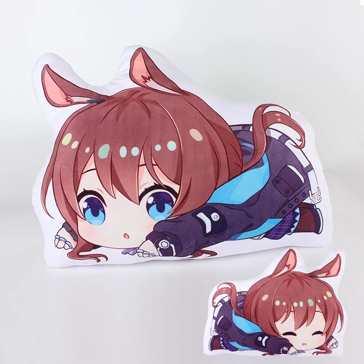 Anime Plush Toy   Amiya  Exusiai Texas Lappland Ifrit  Pattern Hug Pillow for Arknights