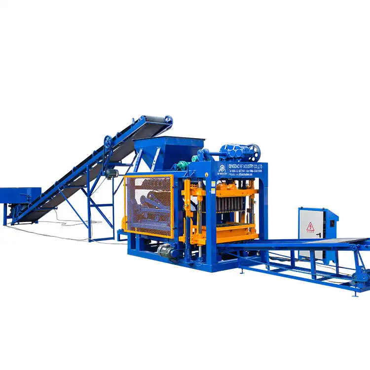 Automatic Concrete Paver Interlocking Brick Making Machine Price QT4 25 Block in