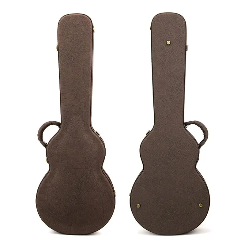 Low price guitar hard box leather acoustic classical guitar box guitar case bag