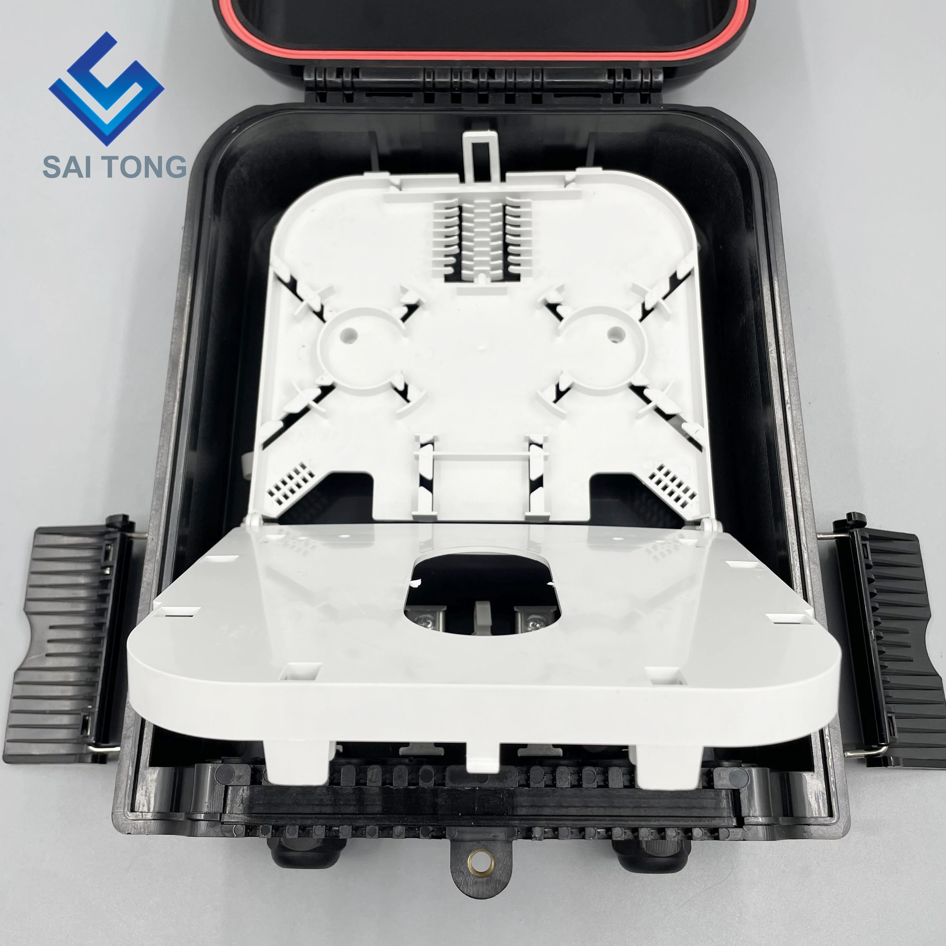 Factory High Quality 16 ports FTTH 16 Core Fiber Optic Splitter Box outdoor optic Fiber Terminal box of 4 in 16 out PLC type