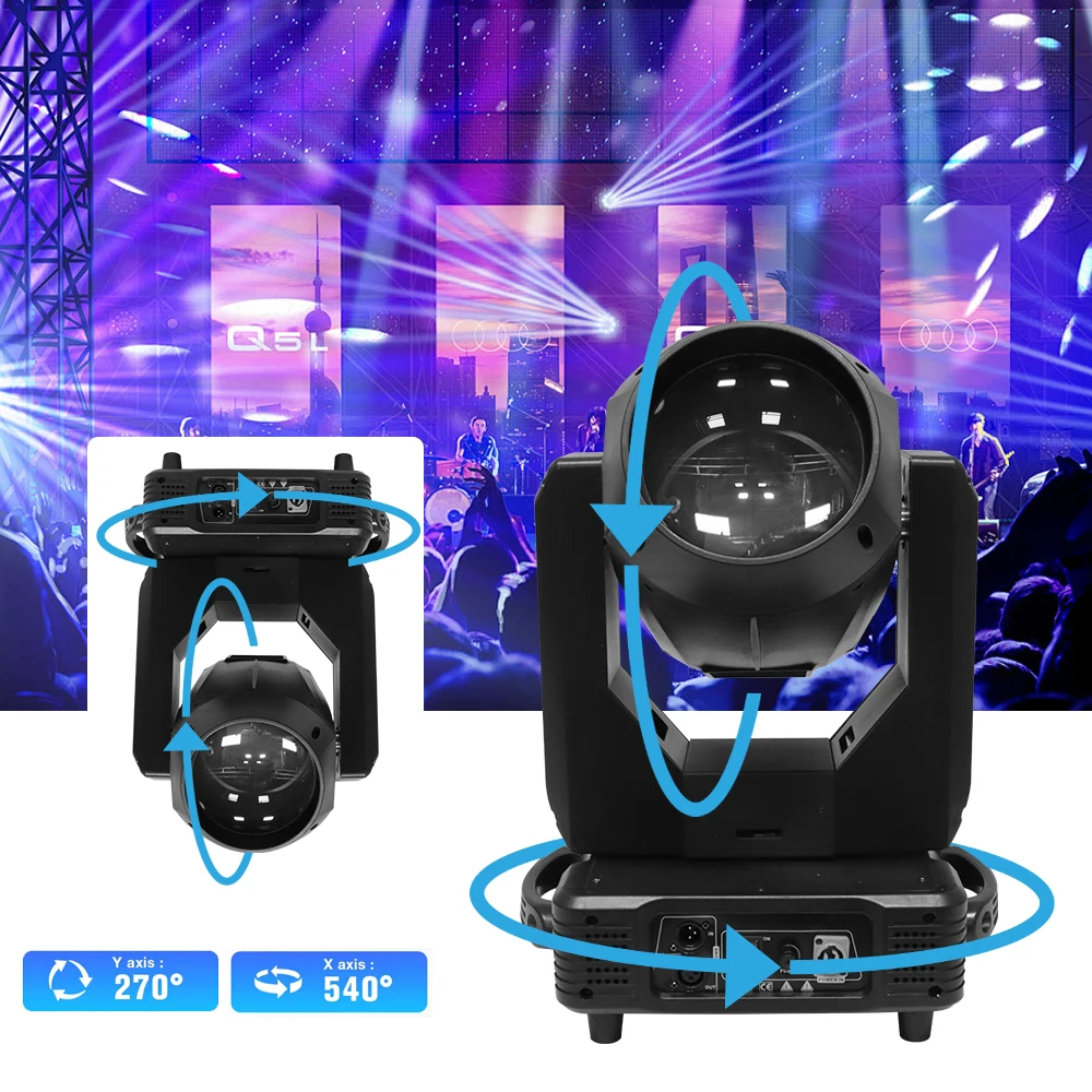 Professional Stage Lamp With Led Strip Ring High Quality Sharpy 295w Beam 14R Dmx Moving Head For Disco Dj Night Club Party Bar