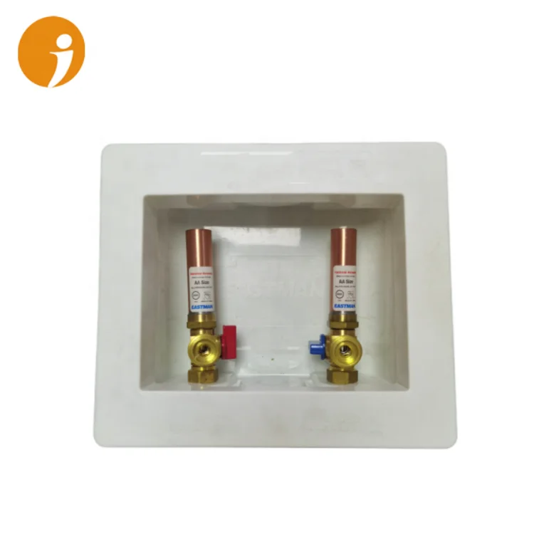 Washing machine valve with plastic ABS Box