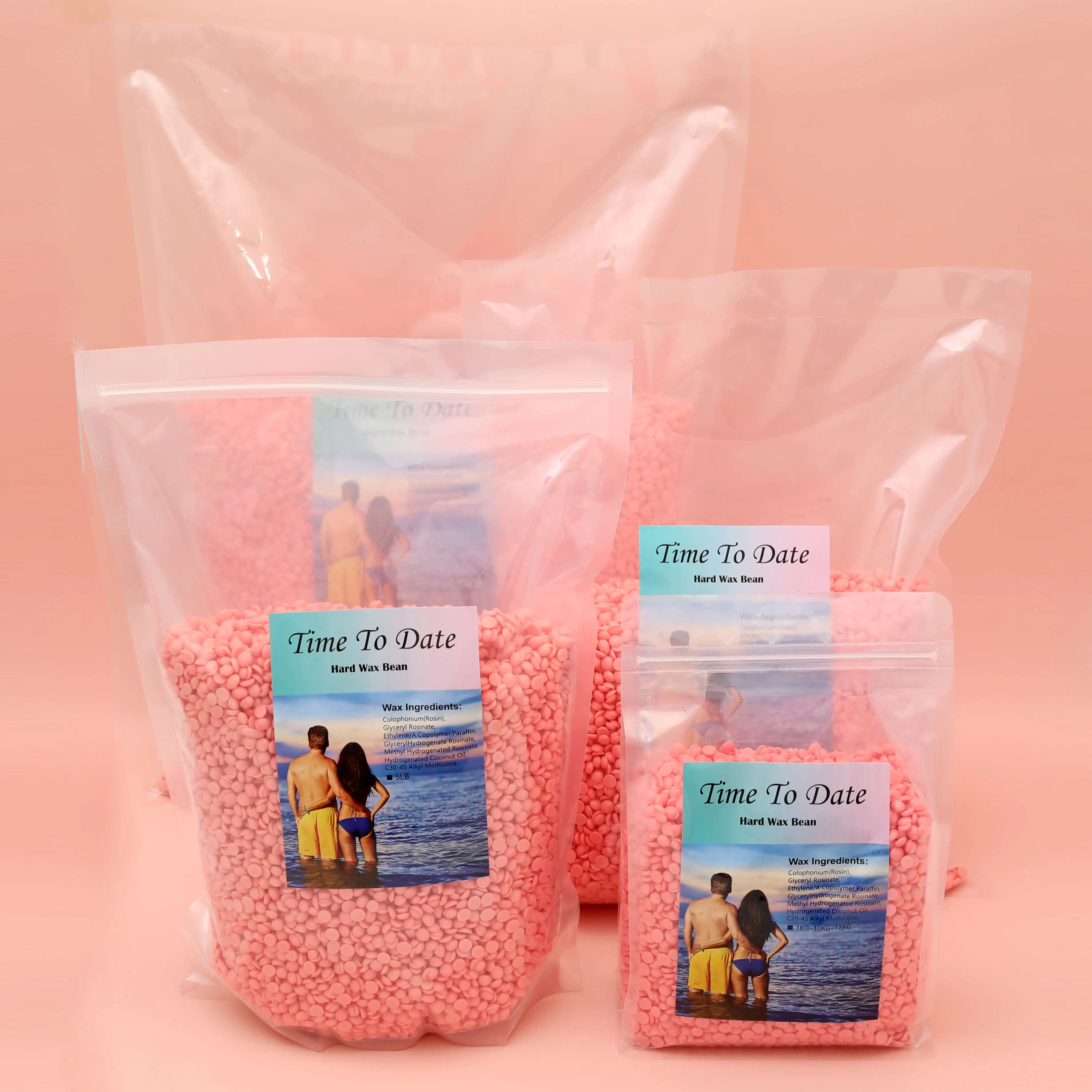 Doll Wax 10lb Hair Removal Sensitive Skin Body Facial Brazilian Bikini and Legs Refill Women Men pink rose Wax Beans
