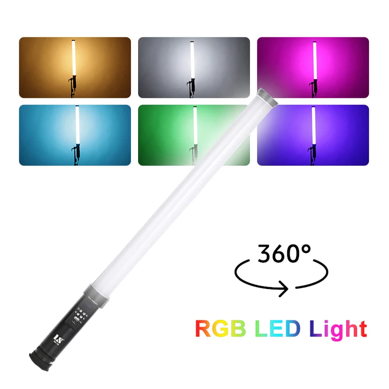 LS T2RGB RGB Colorful Photography Lighting Handheld LED Video Light 2800-10000K LED Stick Camera Light For Youtube Video
