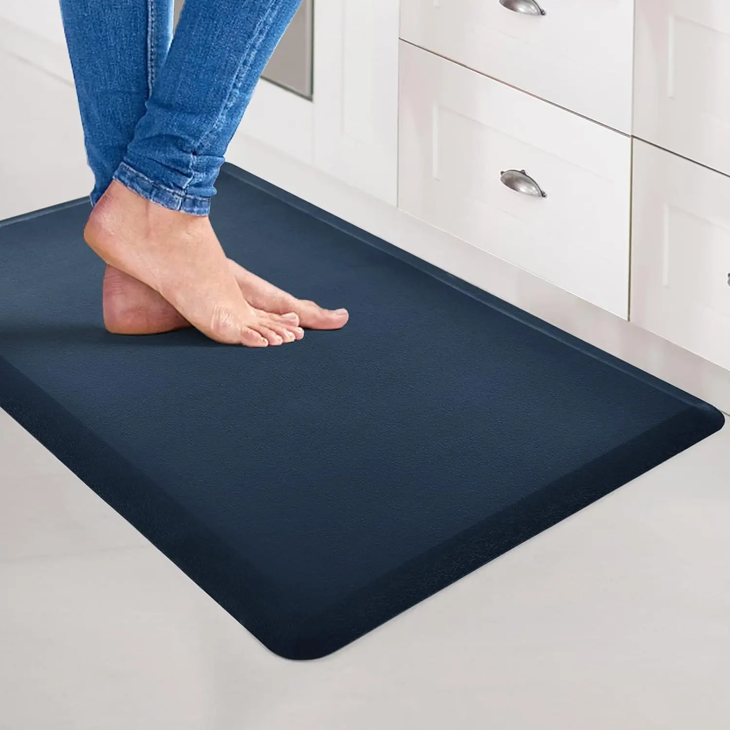 Reversible Anti-Fatigue Kitchen Mat, Anti-Slip Floor Comfort Mat for Kitchen