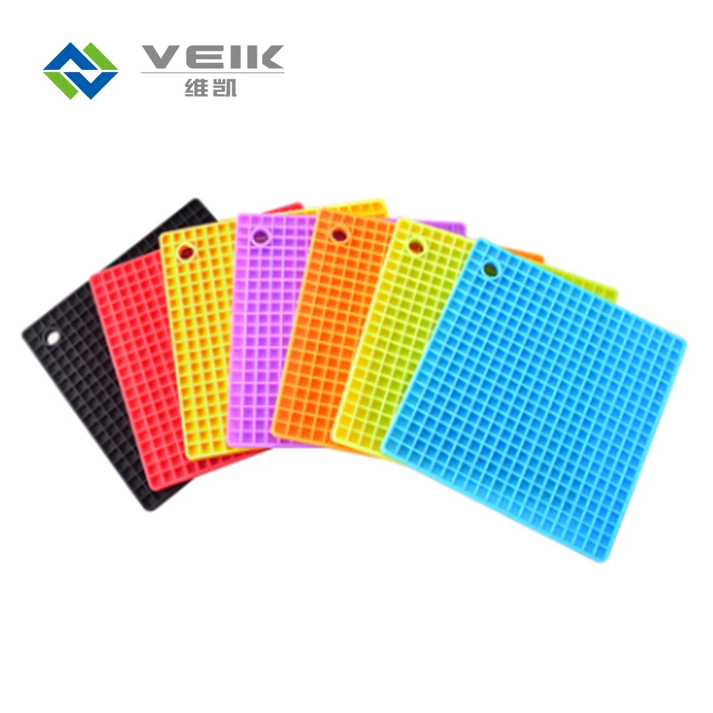 Hot Pots Pan Silicone Trivets Silicone Heat Resistant Mat