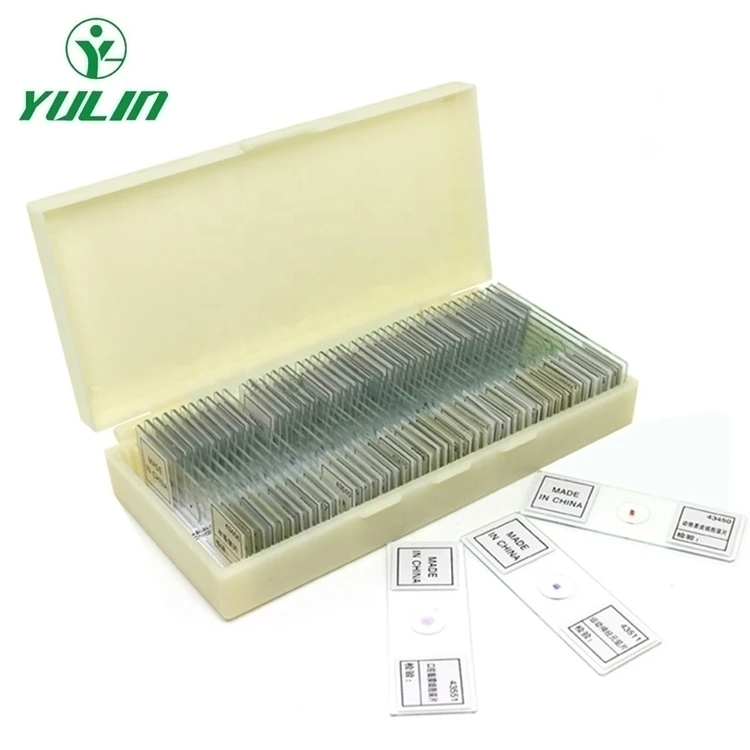 Factory Teaching Resources Educational Purpose Biology 100pcs Slices Human Histology Microscopy Specimen Preparation Slides