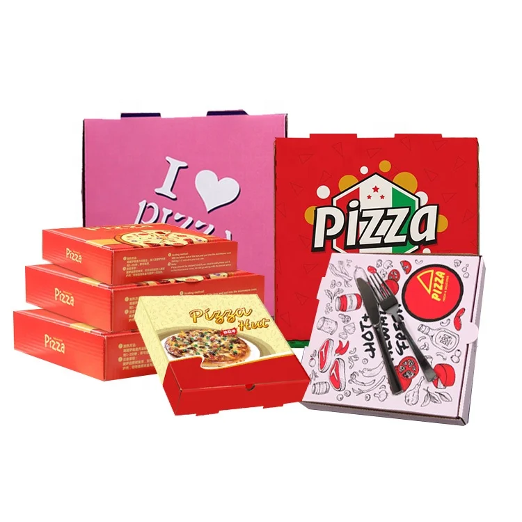 Custom Printed Carton Pizza Boxes With Logo