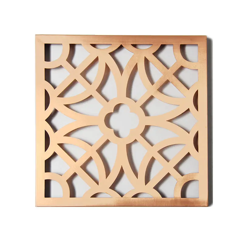 Luxury shopping mall 5 star hotel decoration Copper Hollow Art curtain wall cladding panel