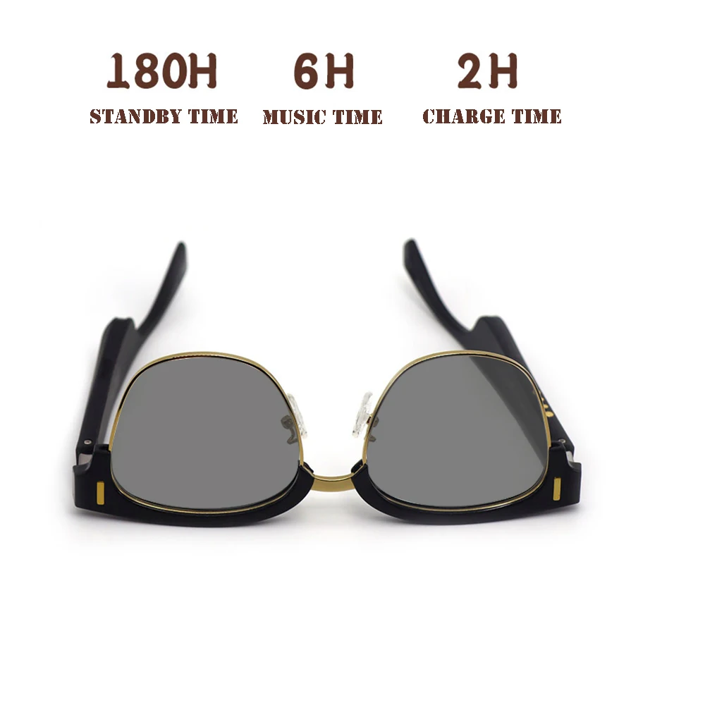 Myw wireless Earphone Smart Glasses Outdoor Sport Wireless headset Bike Sun dusk sunglasses