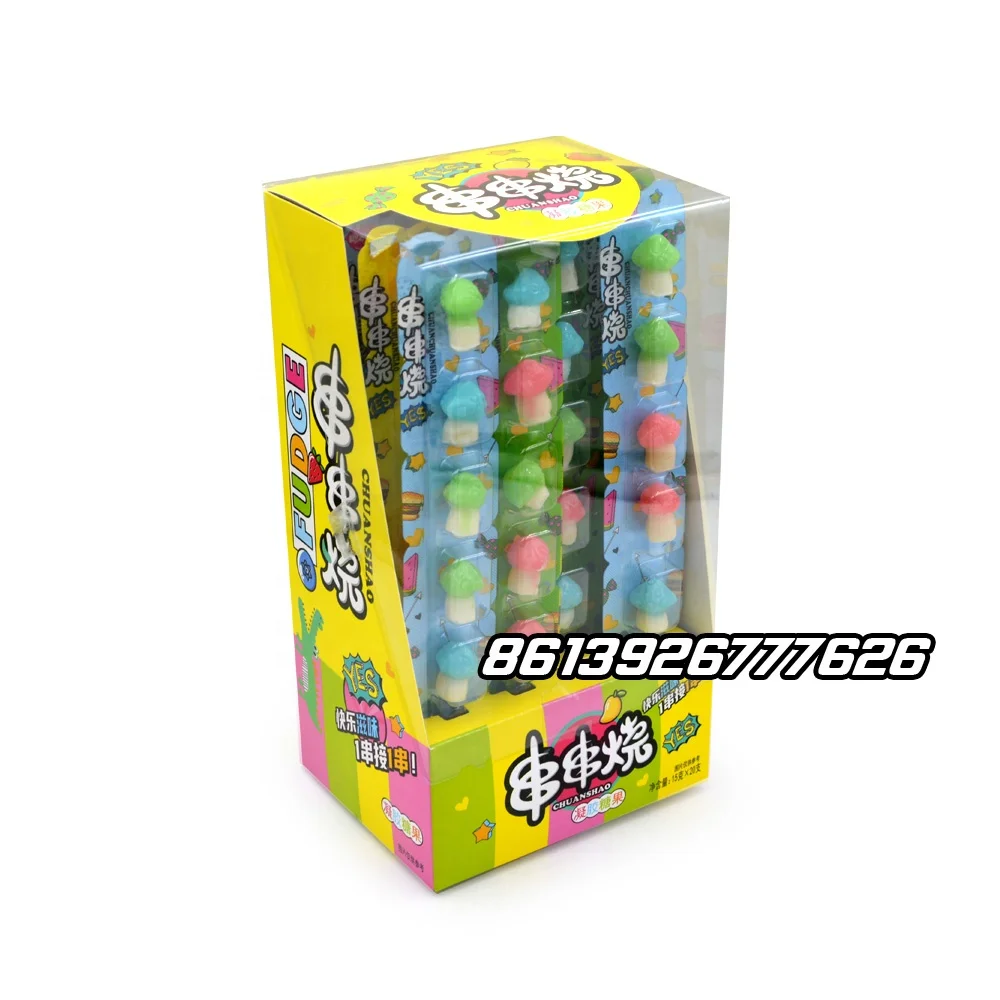 Hot Selling Mult-colored Sweet Mushroom Gummy Candy For Wholesale