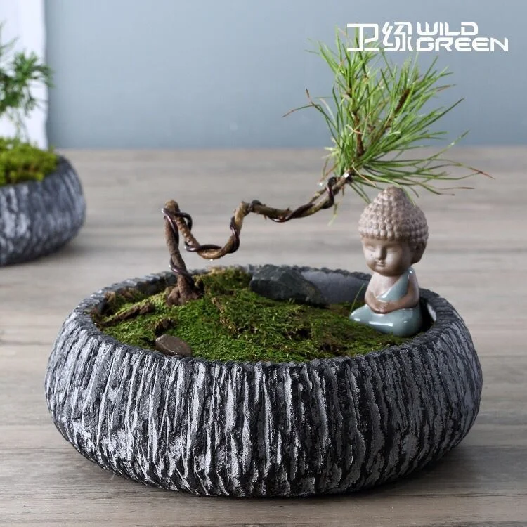 Watermelon Shape Planter Potted Flowerpot Crafts Silicone Plant Pot Mold Concrete Plant Bonsai Silicone Flower Pot Molds