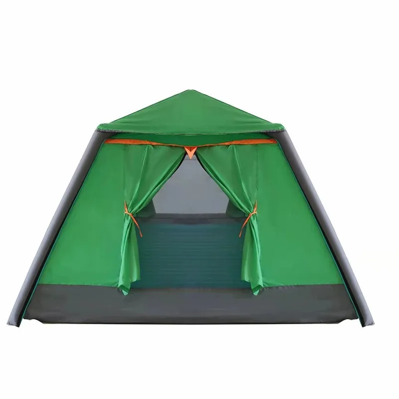 Inflatable Tent Automatic Waterproof 2 3 4 People Camping Air Tent Folding Cube Fishing Winter Summer Tourism Awning Green Roof