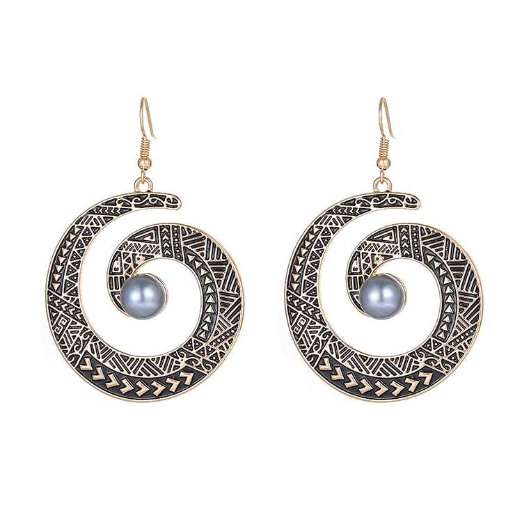 Wholesale Woman Designer Alien Ladies African Beads Jewelry Set Hawaii Earring Necklace