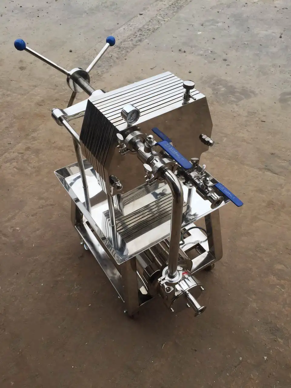 
Stainless steel beer wine juice beverage food grade plate frame filter press 