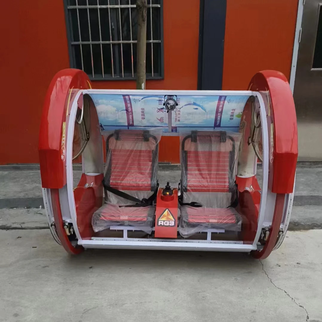 Amusement Park Outdoor Playground Double Players Rolling Car 360 Degree Remote Control Rolling Car