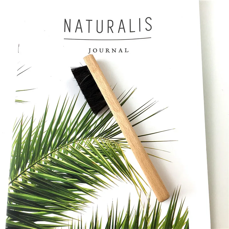 High Quality Horse Hair Beech Wooden Brush for Shoe Cloth