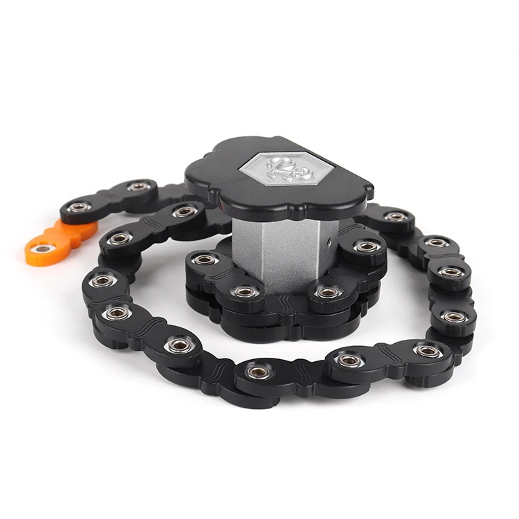 Hot Keyless Smart Bicycle Lock Fingerprint Chain Bicycle Smart Lock Anti-Theft Electric Fingerprint Bike Lock