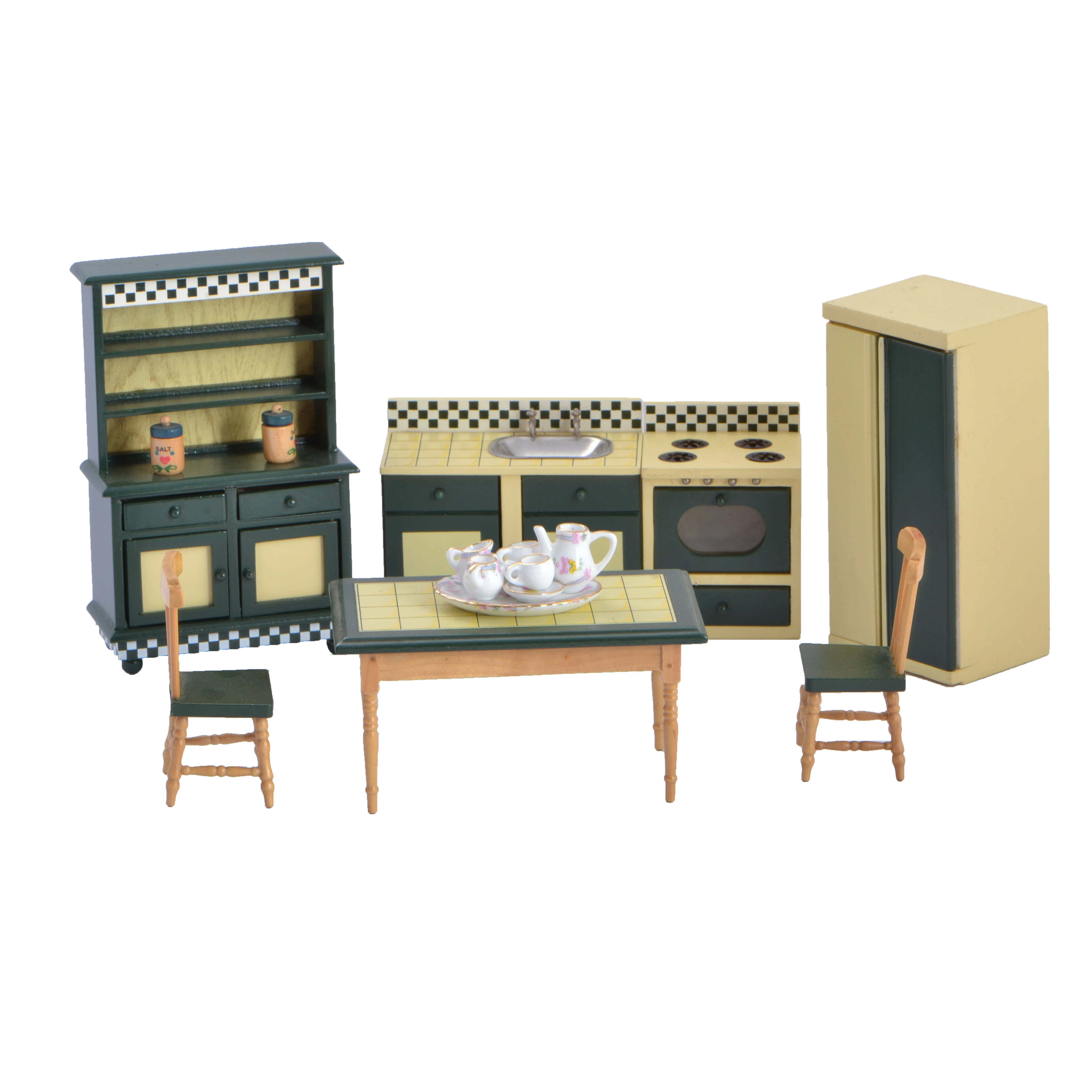 1:12 scale Doll house furniture toy set Wooden miniature diy kit Princess mini living room decorate accessories