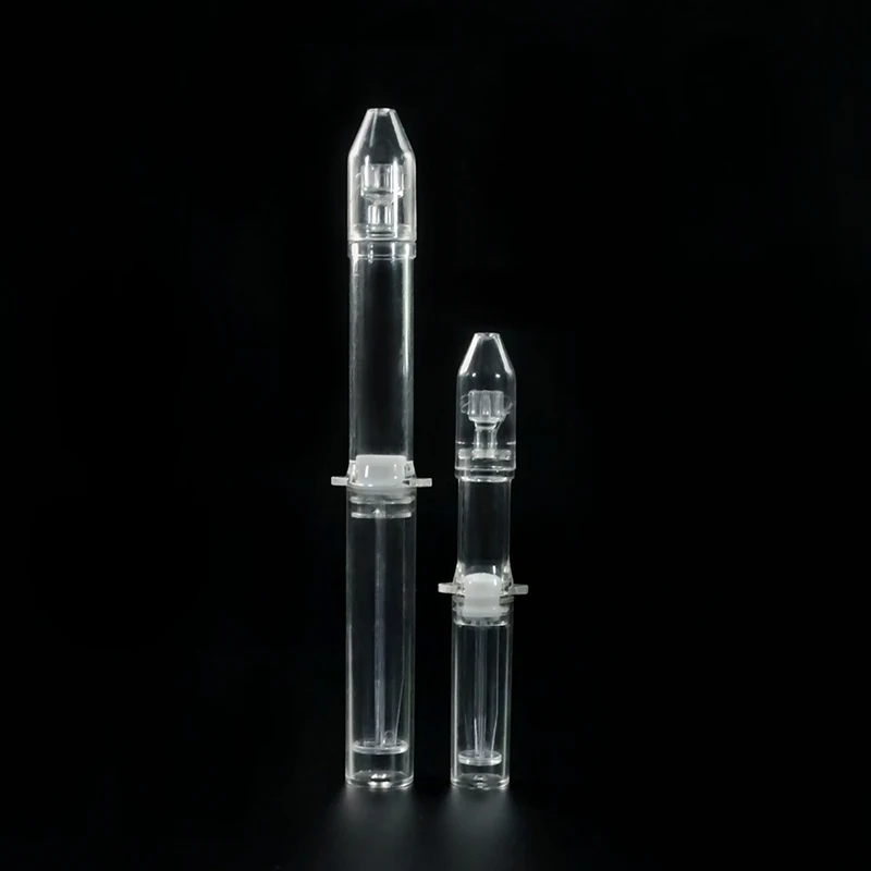 wholesale price 1ml 2ml 3ml 5ml 10ml clear empty squeeze syringe clear push empty plastic water light tube needle for cosmetic