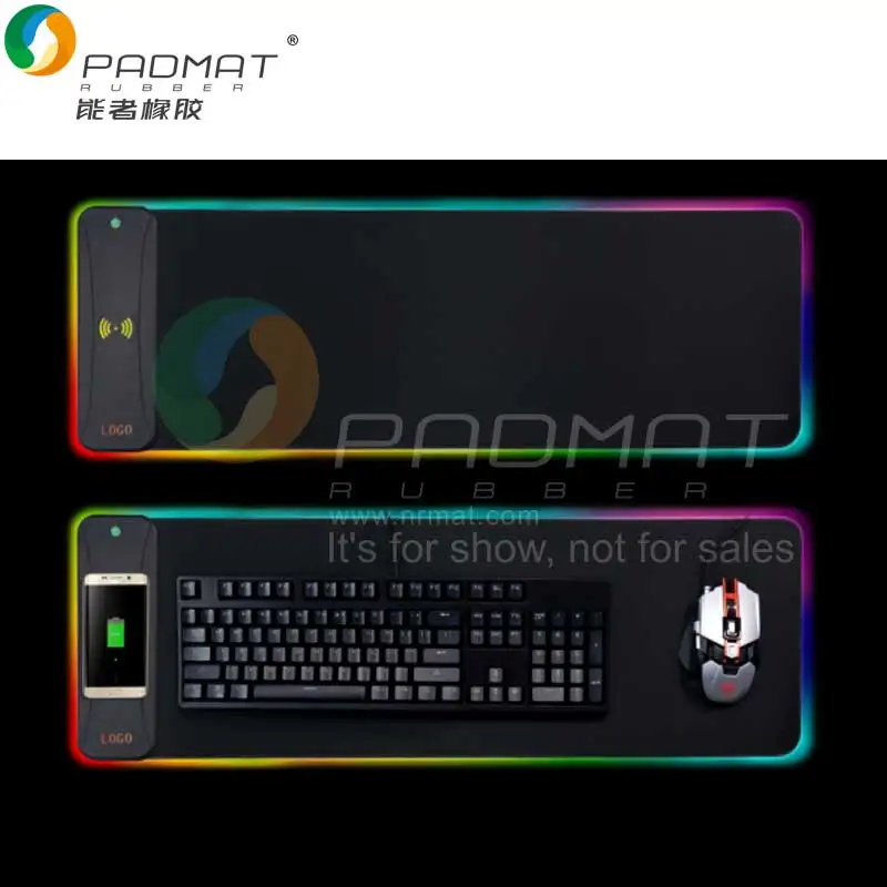 wireless charger large rgb led gaming mouse pad  for mobile phone  or mouse pad for computer (62129124322)