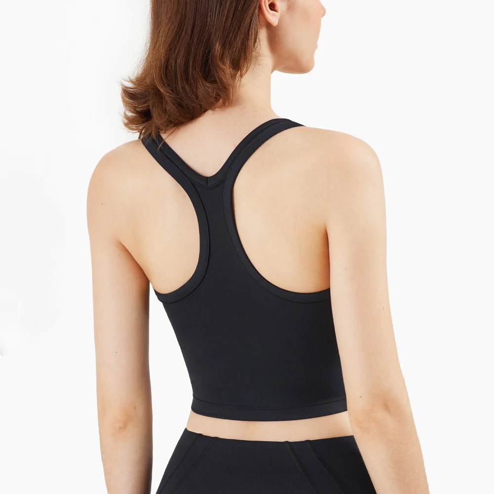 SHEDO Women Sports Support Sexy Tight Gym Yoga Vest Buttery Soft Weightless With Removable Chest Pad  Lulu Fitness Tank Top