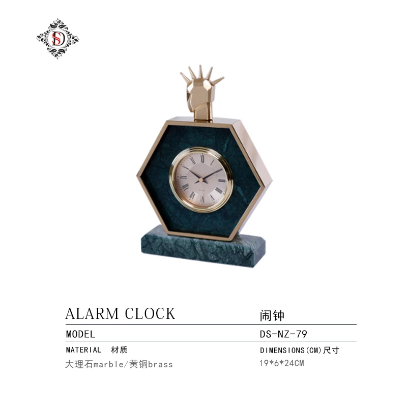 Nordic minimalist clock light luxury creative bedroom clock living room desktop table clock home decoration decorative desktop c