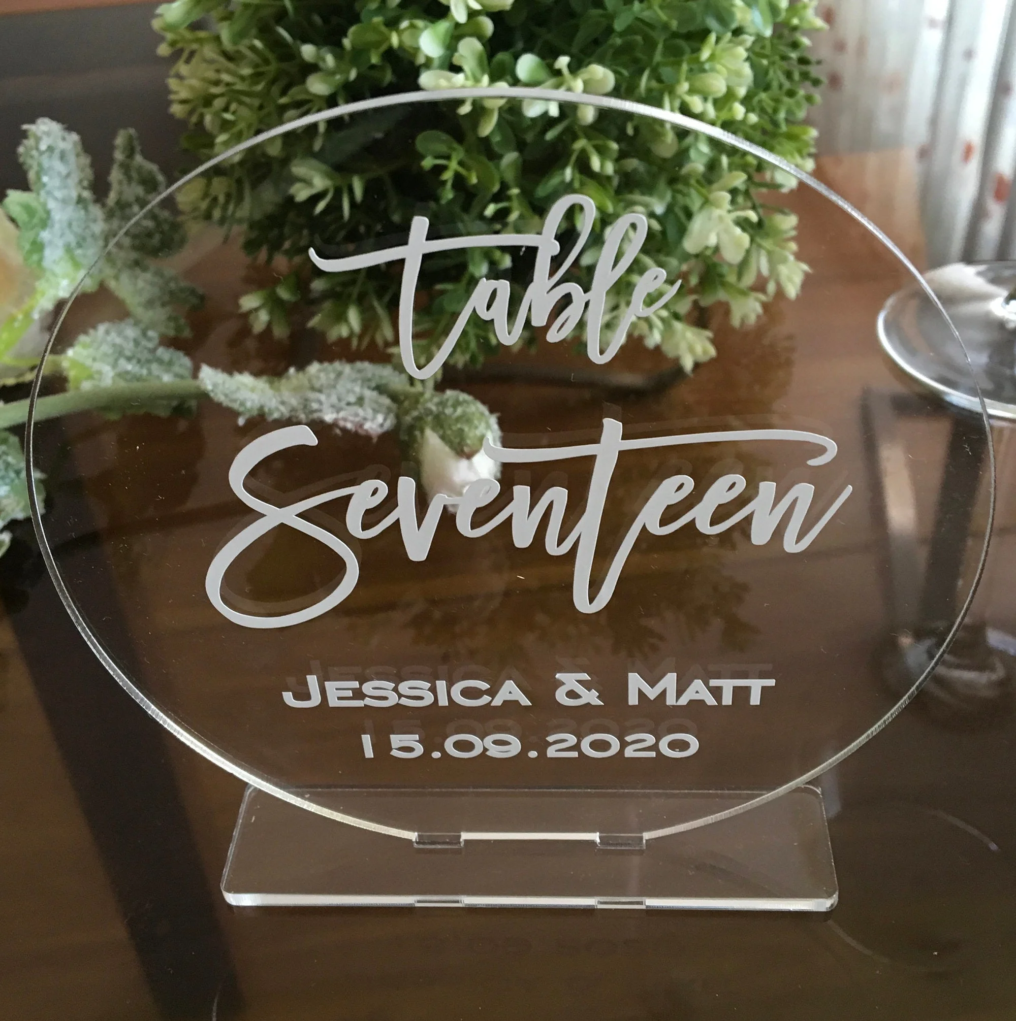 Необычные свадебные украшения, акриловая настольная подставка для цифр с основанием