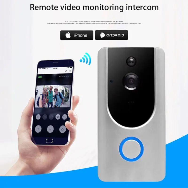  Беспроводной дверной звонок Tuya Alexa Google 1080P HD Wi-Fi умная