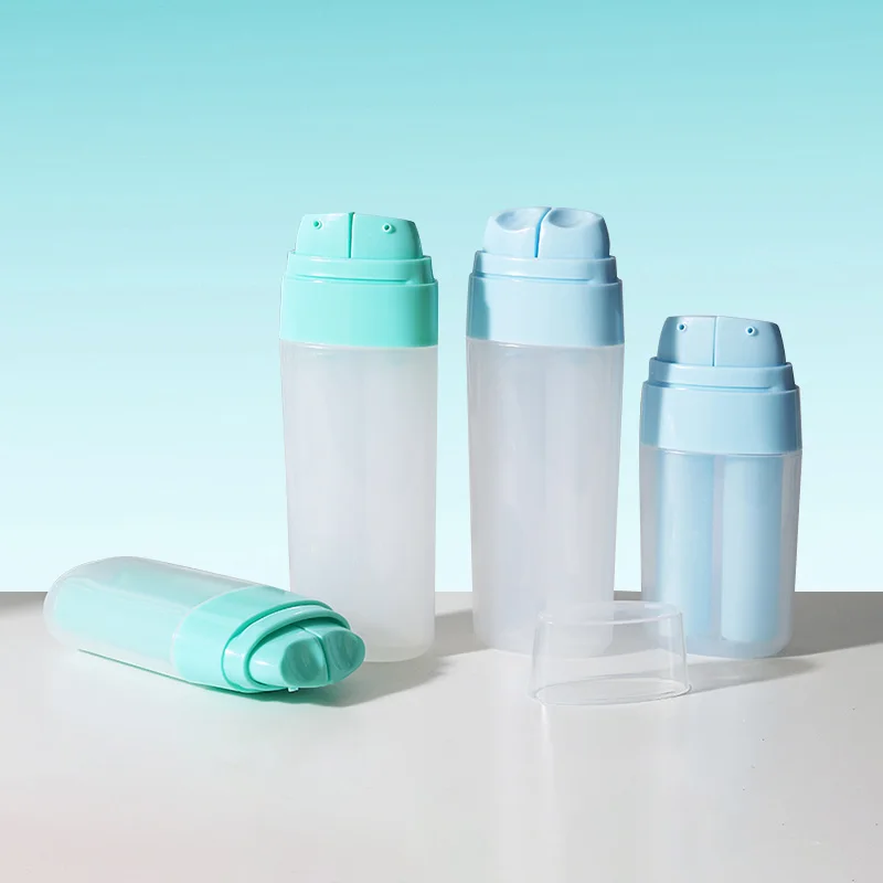 10ml+10ml 20ml+20ml Dual Chamber Dispenser Bottle Plastic Cosmetic 40ml Airless Pump Bottle