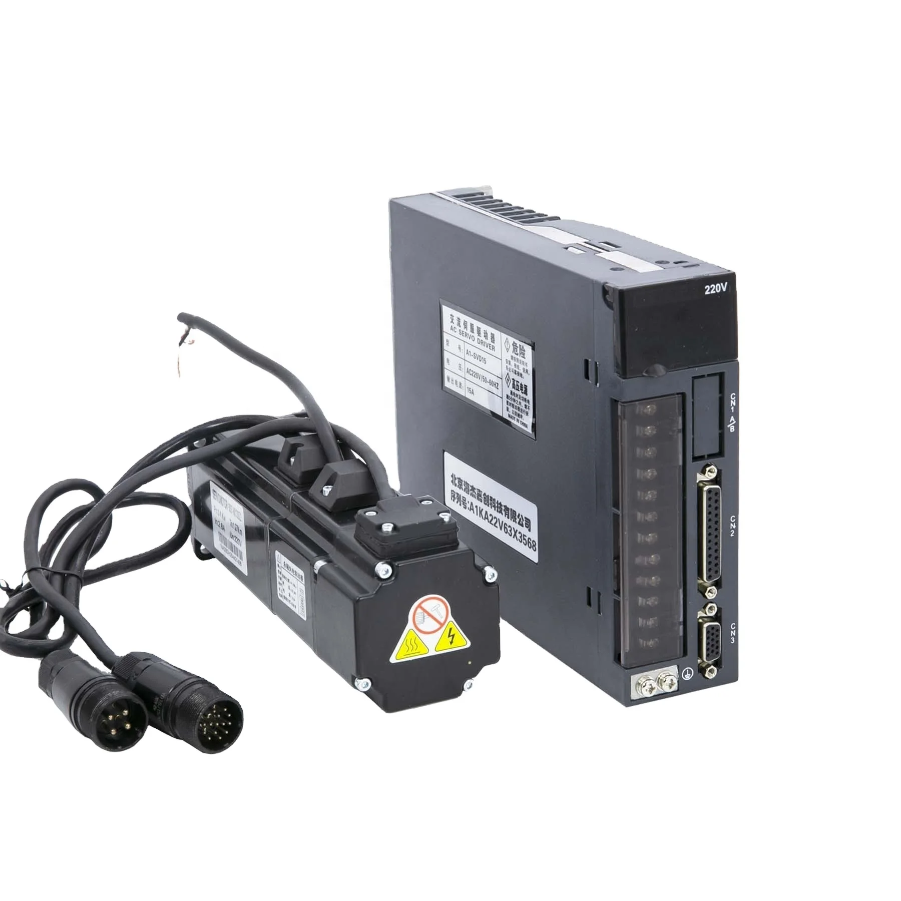 Высокоскоростной micro servo Мотор привода набор 200W A1M-60ST-M00630 3000 об/мин AC servo Мотор привода набор